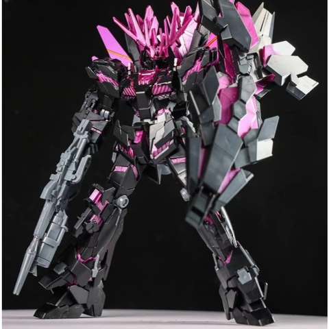 Mô Hình Lắp Ráp HG Unicorn 02 Banshee Norn Purple Destroy Mode Psychoframe BL (Tặng Decal)