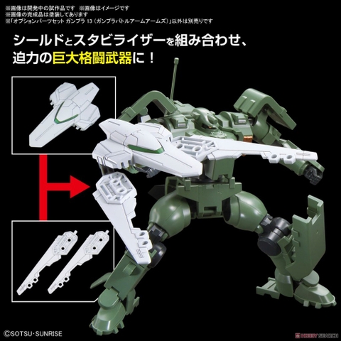 Bộ Phụ Kiện Lắp Ráp Bandai Gundam OPTION PARTS SET GUNPLA 13 (GUNPLA BATTLE ARM ARMS) 4573102674296