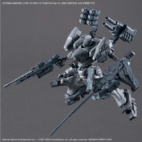 Mô hình lắp ráp 30MM ARMORED CORE Ⅵ FIRES OF RUBICON RaD CC-2000 ORBITER Bandai 4573102674388