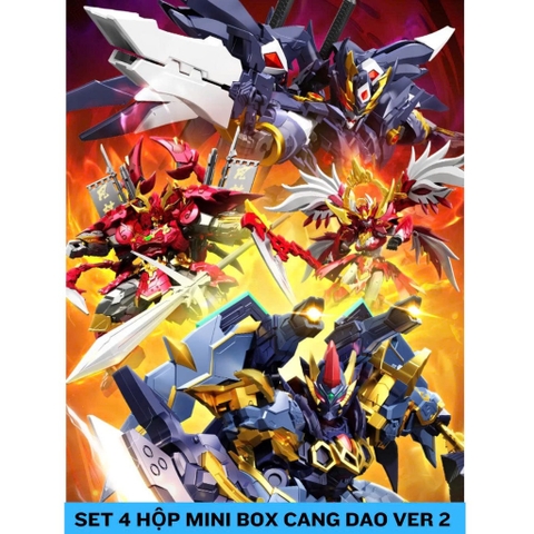 Mô Hình Lắp Ráp Set 4 hộp Mini Box Cang Dao Ver 2 (Có thể mua lẻ)