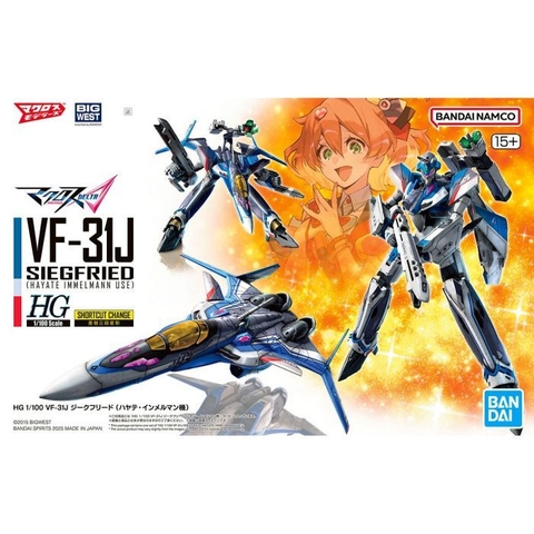 Mô Hình Lắp Ráp HG 1/100 VF-31J SIEGFRIED (HAYATE IMMELMANN USE) Bandai 4573102686961
