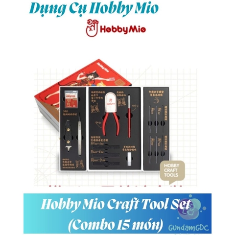 X-[BẢN MỚI NHẤT] Combo Dụng Cụ Lắp Ráp Mô Hình Hobby Mio Craft Tool Set (15 món) - Chính hãng Hobby Mio