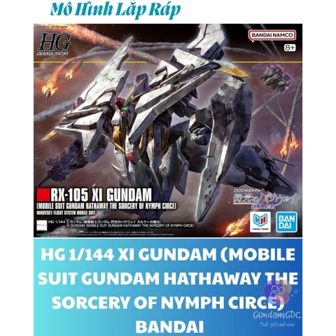 Mô Hình Lắp Ráp HG 1/144 XI GUNDAM (MOBILE SUIT GUNDAM HATHAWAY THE SORCERY OF NYMPH CIRCE) Bandai 4573102725288