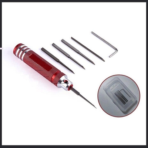 Bộ Dao Khắc Mô Hình MS-012 Kèm 5 Lưỡi Thép Thay Thế Model Tool – Dao Tỉa Line Chuyên Dụng Gundam DIY