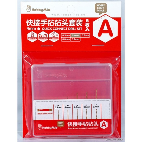 Khoan tay mô hình màu đỏ PIN VISE set Hobby Mio HMZ-01