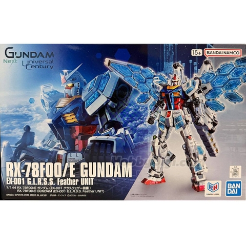 Mô Hình Lắp Ráp 1/144 RX-78F00/E GUNDAM (EX-001 G.L.R.S.S. Feather UNIT) Bandai 4573102735836