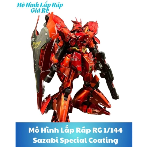 Mô Hình Lắp Ráp RG 1/144 5503 Sazabi Special Metallic Coating ( Tặng Kèm Decal)