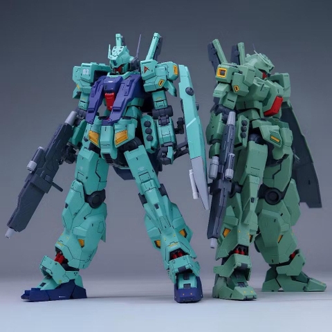 Mô Hình Lắp Ráp MG JIEDA Amuro Custom (Kèm base, decal nước) Plamo Loving Alien