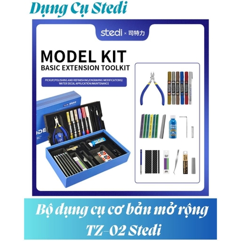 Bộ dụng cụ cơ bản mở rộng TZ-02 Stedi - Dụng cụ lắp ráp mô hình