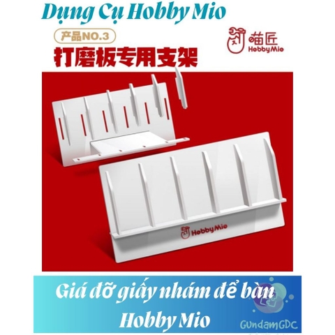 Giá đỡ giấy nhám để bàn (màu trắng) Sanding Block Desktop Rack Hobby Mio - Dụng Cụ Mô Hình