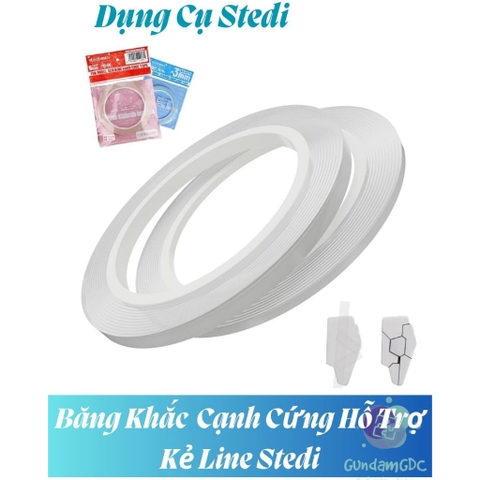 Băng Khắc Trong Suốt Cạnh Cứng Hỗ Trợ Kẻ Line Scribing Tape Stedi - Dụng Cụ Mô Hình
