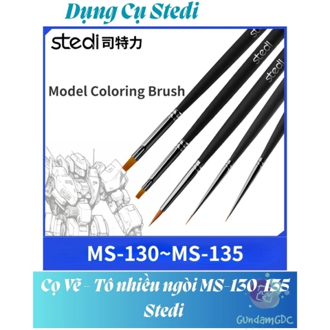 Cọ Vẽ Tô Màu Paint Brush Nhiều Ngòi Cho Mô Hình MS-130-135 Stedi - Dụng Cụ Mô Hình