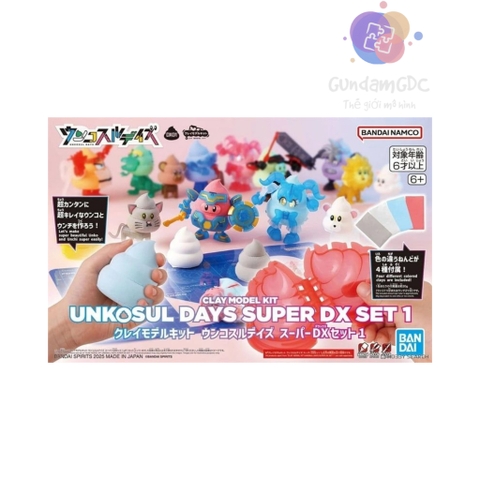 Mô Hình Lắp Ráp CLAY MODEL KIT UNKOSUL DAYS SUPER DX SET 1 Bandai 4573102691583