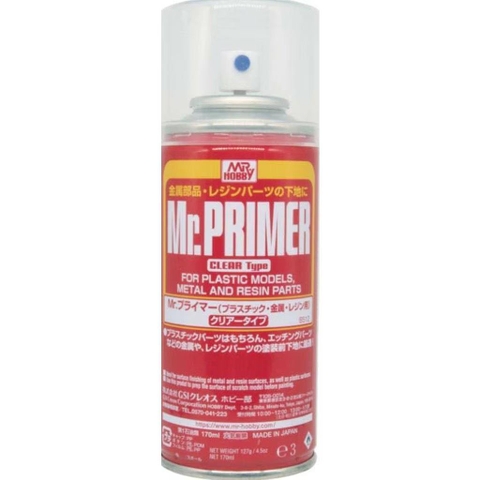 Sơn Lót Trong Suốt B512 Mr Hobby PRIMER CLEAR TYPE SPRAY