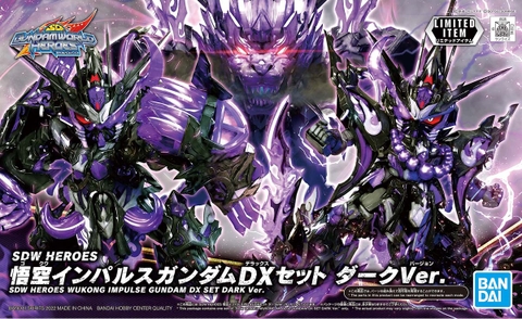 Mô hình lắp ráp SDW HEROES WUKONG IMPULSE GUNDAM DX SET DARK Ver BANDAI