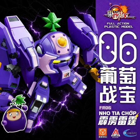 [Có Sẵn] Mô Hình Lắp Ráp 06 Robo Trái Cây Nho Tia Chớp YiLi ChuangWan