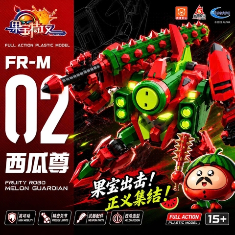 [Sẵn Hàng] Mô Hình Lắp Ráp Dưa Hấu Chuỳ Vương Robo Trái Cây Chính Hãng YiLi ChuangWan
