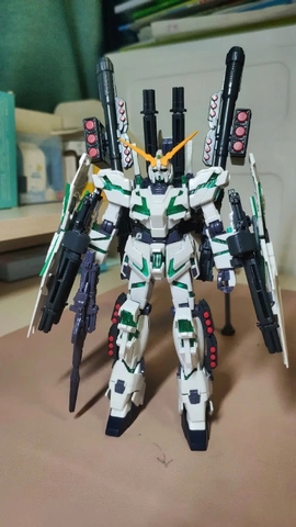 Mô hình lắp ráp HGUC RX-0 Full Armor Unicorn Gundam (Destroy Mode) BL 178 - Daban Model  (Psycho-Frame Green)