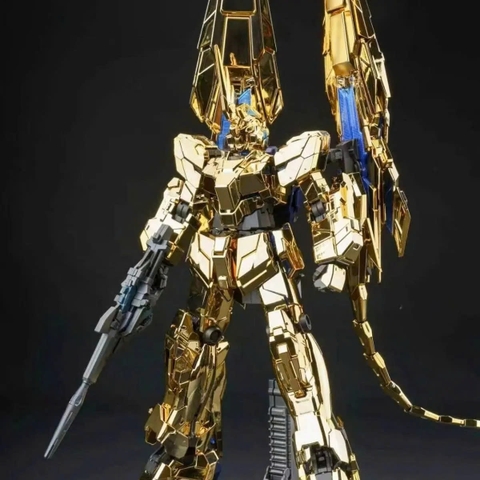 Mô Hình Lắp Ráp MGEX 9904 1/100 RX-0 Unicorn Gundam 03 Phenex Mạ Vàng Tiger Model (Tặng base, Decal nước )