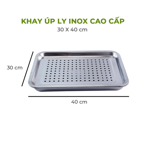 Khay Úp Ly Inox Cherry