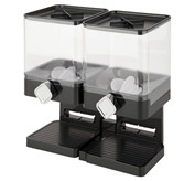 Bình đựng ngũ cốc 2 ngăn màu đen 7.4L BCD02B