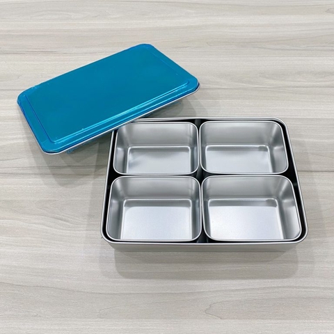 Bộ gia vị 4 ngăn inox 171004