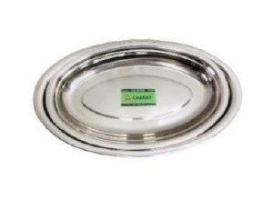 CHERRY - DĨA OVAL SÂU INOX ĐB (NEW) 40CM