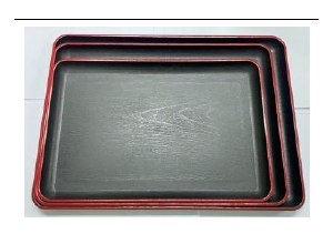 KHAY NHỰA KIỂU HÀN 32X23CM Cherry