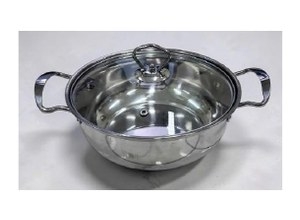 NỒI LẨU NẮP INOX NẮP KÍNH ĐB 24CM Cherry