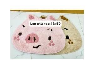 THẢM LEN HỌA TIẾT CHÚ HEO 48X59CM Cherry