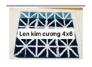 THẢM LEN ĐAN SỌC 40X60CM Cherry