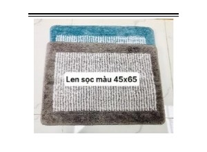 THẢM LEN SỌC MÀU 45X65CM Cherry