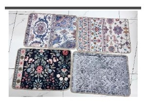THẢM VẢI HỌA TIẾT - NEW 40X60 Cherry