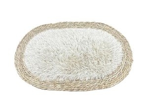THẢM LÔNG VIỀN CỐI OVAL CAO CẤP - NEW 40X60 Cherry