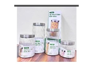 CHERRY - HŨ THỦY TINH NẮP INOX 1250ML