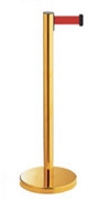 Cột phân cách vàng, dây kéo đỏ (2 mét) G28-2