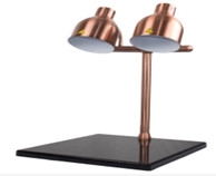 Đèn hâm nóng thức ăn 2 bóng có đế (đá) 121166D