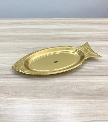 Dĩa cá inox vàng YP40G