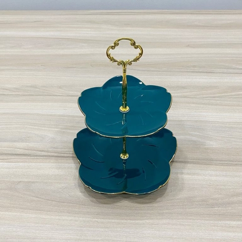 Khay trưng bày bánh 2 tầng hoa sen ELEC HORECA240