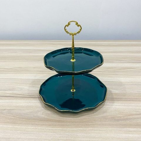 Khay trưng bày bánh 2 tầng tròn ELEC HORECA239