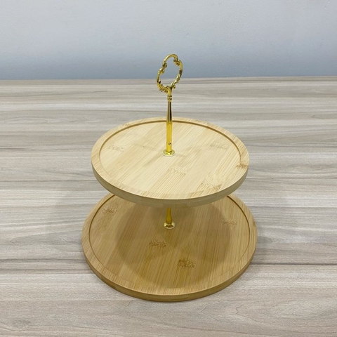 Khay trưng bày bánh 2 tầng tròn ELEC HORECA280