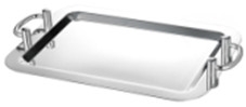 Khay trưng bày inox CN có tay nắm (525×380mm) 121902S