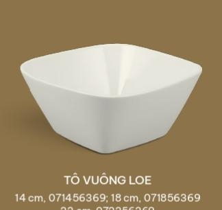 Tô vuông loe 14 cm Minh Long - VUÔNG LYS