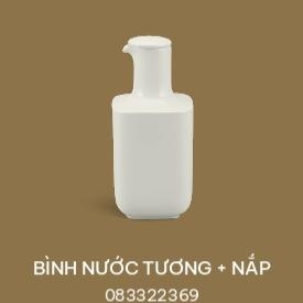 Bình nước tương + nắp Minh Long - VUÔNG LYS