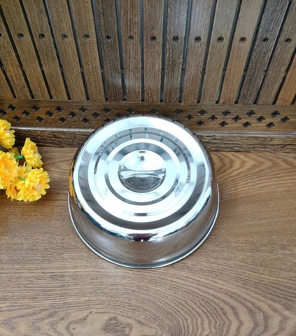 Nắp đậy inox có tay cầm 8