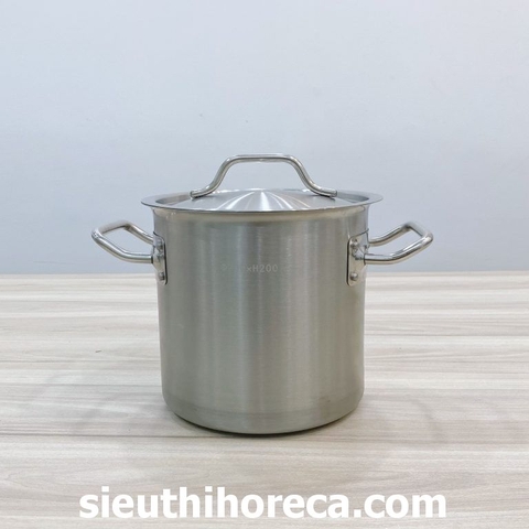 Nồi 2 quai inox ( 2 đáy ) 101101 (φ200×H200)