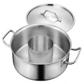 Nồi lẩu inox 2 ngăn 110574 (φ360×H140)