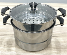 Nồi hấp 2 tầng- nắp kính SQC2T