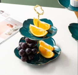 Khay trưng bày bánh 2 tầng hoa sen ELEC HORECA240