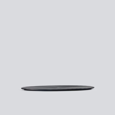 Dĩa oval cạn nhám Superware PV387-12 - đen